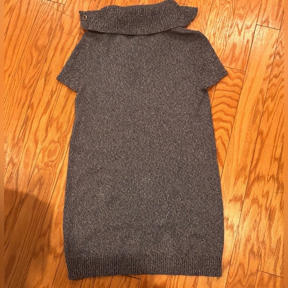 Women's Tommy Hilfiger Small Blue/Grey Cotton Short Sleeve Knee Length Dress - Picture 5 of 8